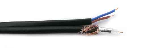4+0.5x2C RG59/U 75ohm PVC Coaxial Cable 200m/roll